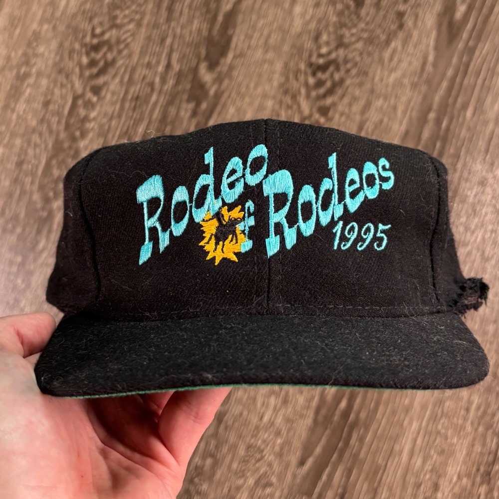 Vintage 1995 Rodeo of Rodeos Snapback Wool Hat Otto Cap